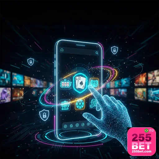 Interface do aplicativo 255bet mostrando opções de apostas e promoções do site 255bet