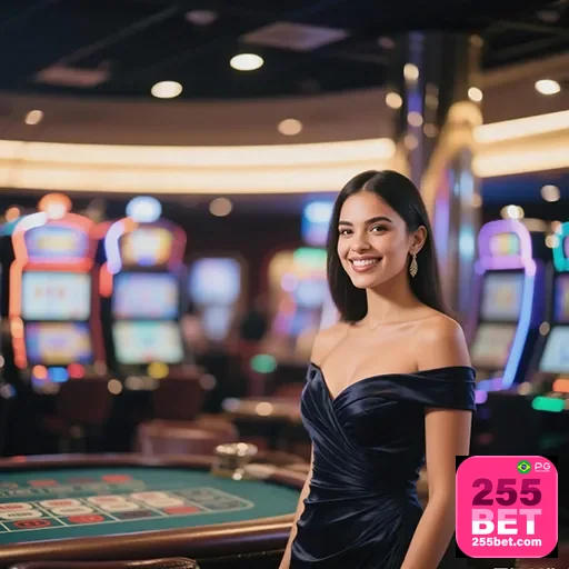 Imagem de um cassino online no site 255bet, com jogos e apostas emocionantes disponíveis na plataforma.