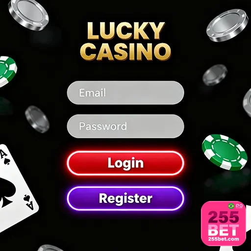 Tela de login na plataforma da 255bet com botão de acessar conta